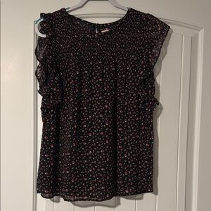 Floral Navy Women's Top